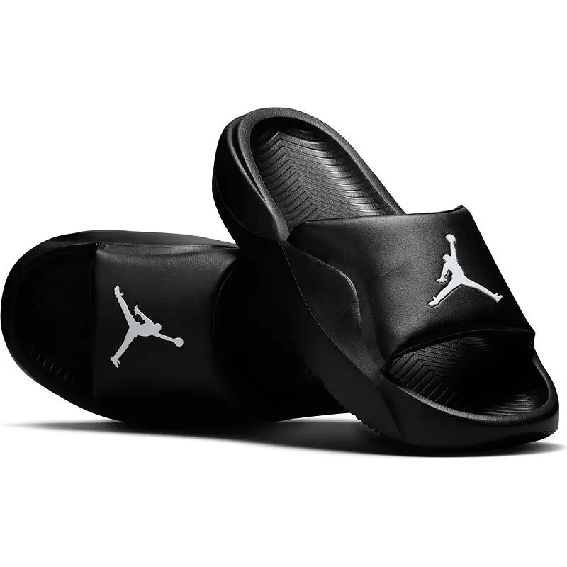 Jordan Nike Men's Slippers Season Flying Man Flip Flops Nike Outwear Black Sandals Beach Shoes Platform Slippers