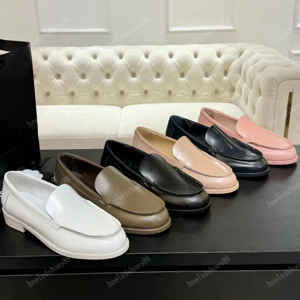 In-Stock Chanel-Style High Version Thick-Soled Height-Increasing Loafers for Women, Solid Color Retro Versatile Fashion Elegant Casual Shoes