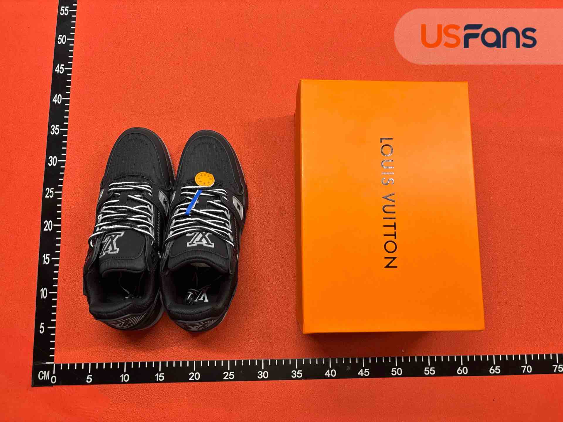 Louis Vuitton LV TRAIN SNEAKER BLACK/GREY QC