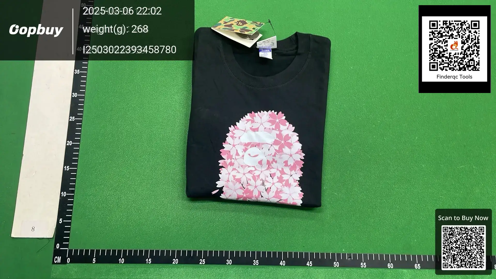 BAPE Cherry Blossom Ape Head T-Shirt Black