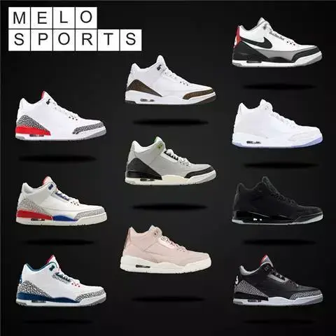 Air 乔 3 AJ3真蓝摩卡编织黑水泥玫瑰金手稿飓风纯白叶绿素