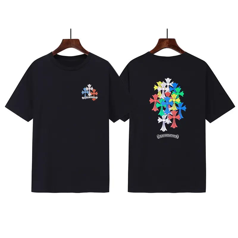 Amazon Chrome Heart new summer short-sleeved cotton European and American fashion brand hip hop men's and women's T-shirt batch T
