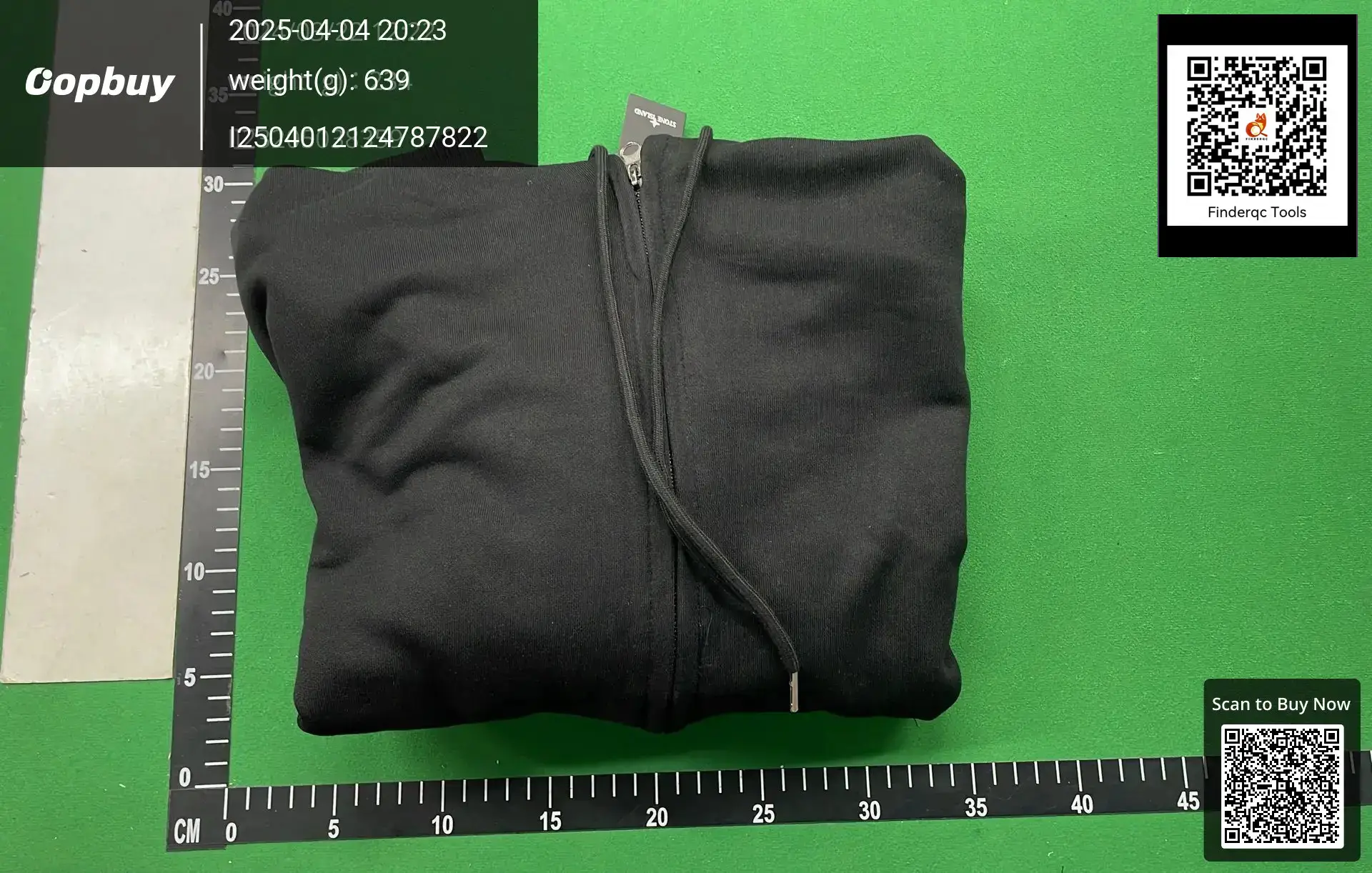 Stone Island Zip Hoodie White