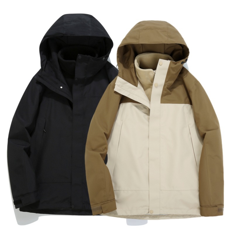 2025 graphene liner assault clothing three-in-one men's and women's autumn and winter two-piece detachable windproof waterproof warm
