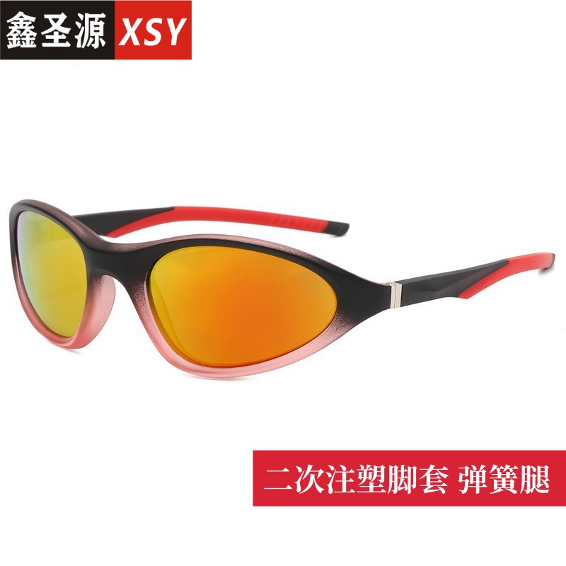 Cross-border new Oval outdoor sports glasses European and American fashion trend spring sunglasses riding sunglasses wholesale