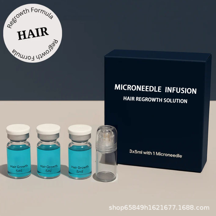 Cross-Border Hair Care Essential Oil Micro-Needle Serum, Hair Growth and Anti-Hair Loss Serum, Thickening and Volumizing Micro-Needle Penetrating Serum