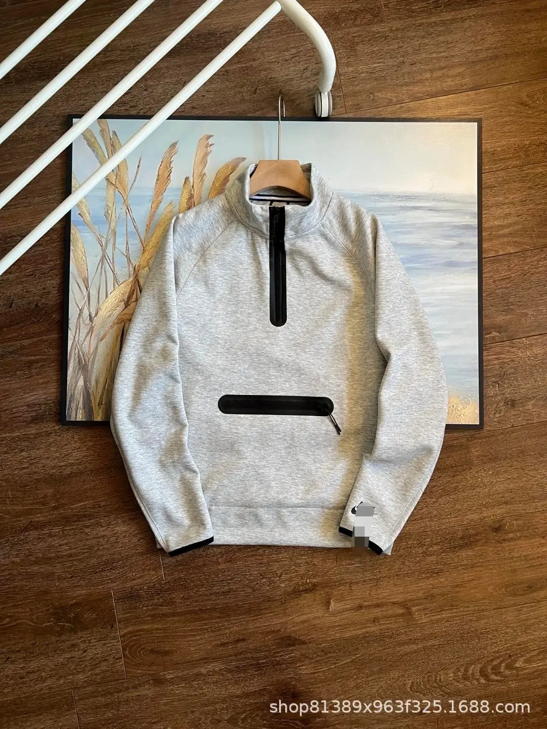 Nike Tech Fleece 1/2 Zip Hoodie Light Smoke Grey