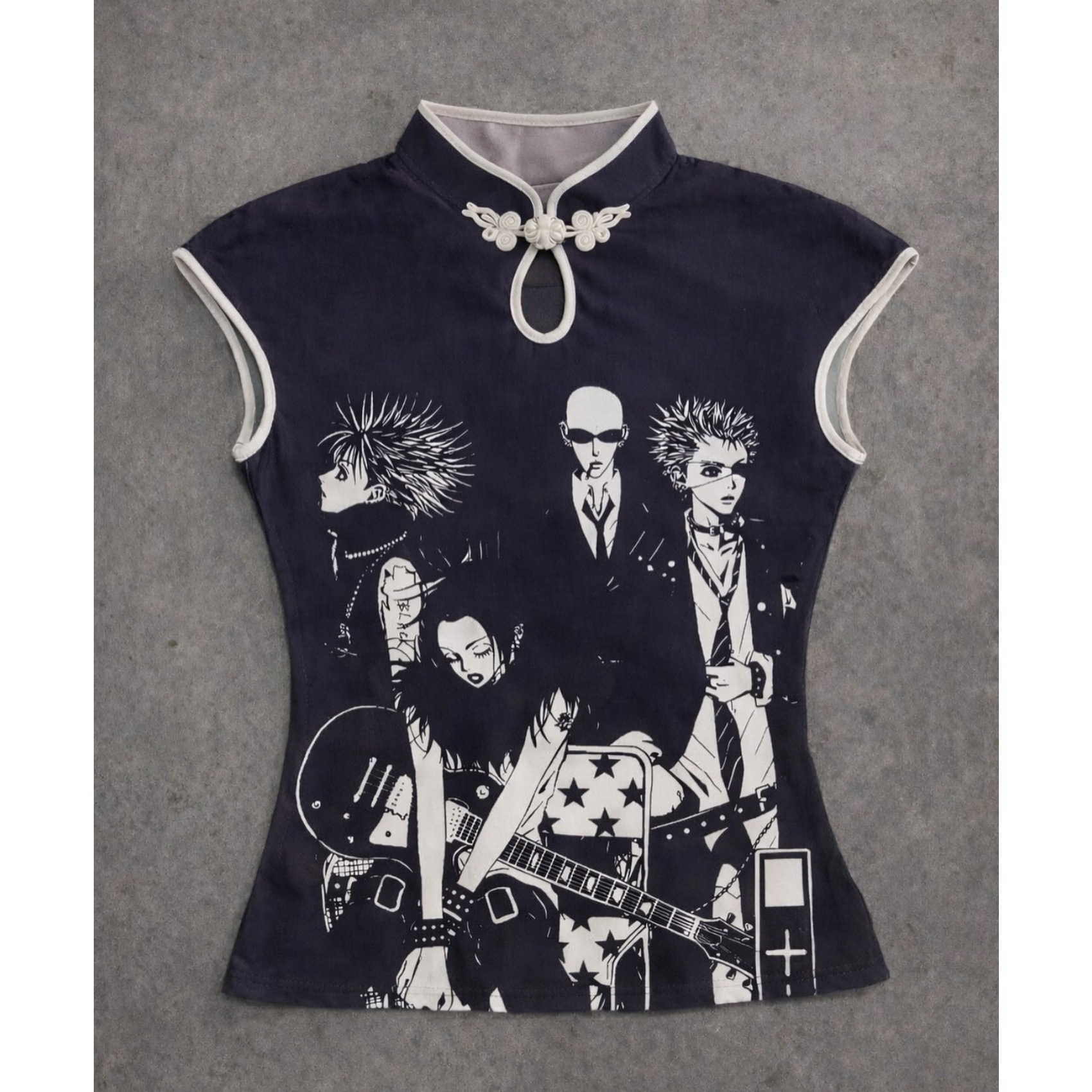 Cross-Border Y2K Millennium Girl Retro Slim-Fit T-Shirt Short-Sleeved Round Neck Top Printed Ins Street Fashion Outfit