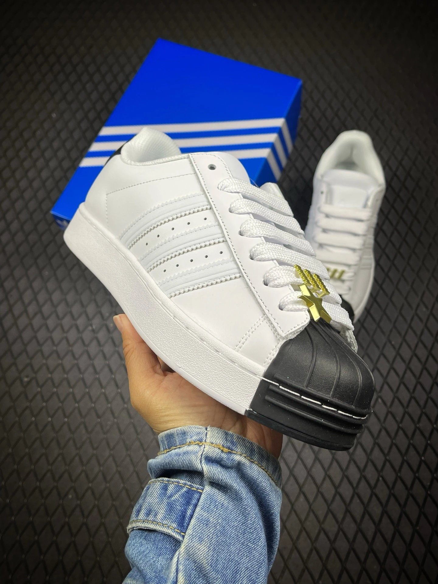 阿迪达斯Adidas Originals Superstar II 经典贝壳头系列低帮百搭休闲运动板鞋 IH6679