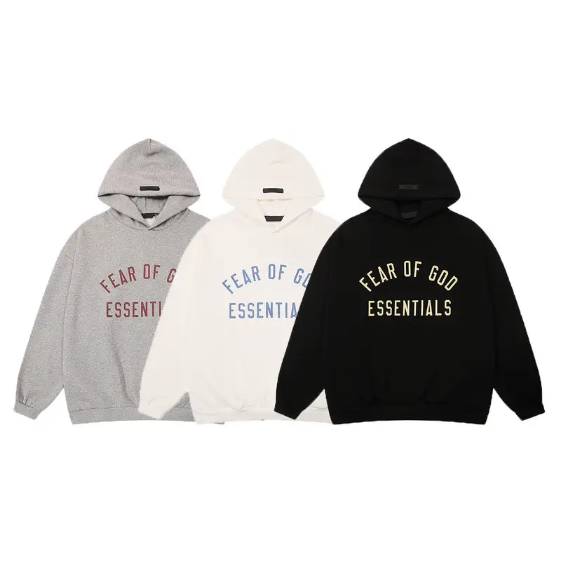 European and American fashion brand ESSENTIALS FOG letter printed short sleeve T-shirt men's and women's long sleeve T-shirt sweater hoodie