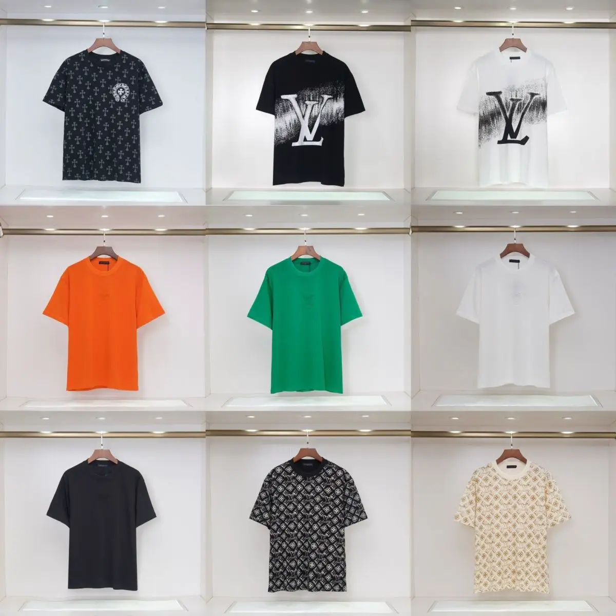 2025 Summer Pure Cotton Round Neck Short-Sleeved T-Shirt Cartoon Letter Print Loose Versatile Top European and American Style Trendy