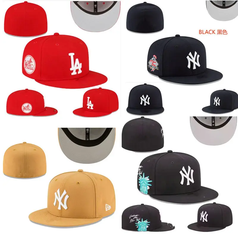 American Full Seal Baseball Cap Dodgers Embroidered Cap NY Soft Top Breathable Sunscreen Cap LA Dodge Foreign-style Hat