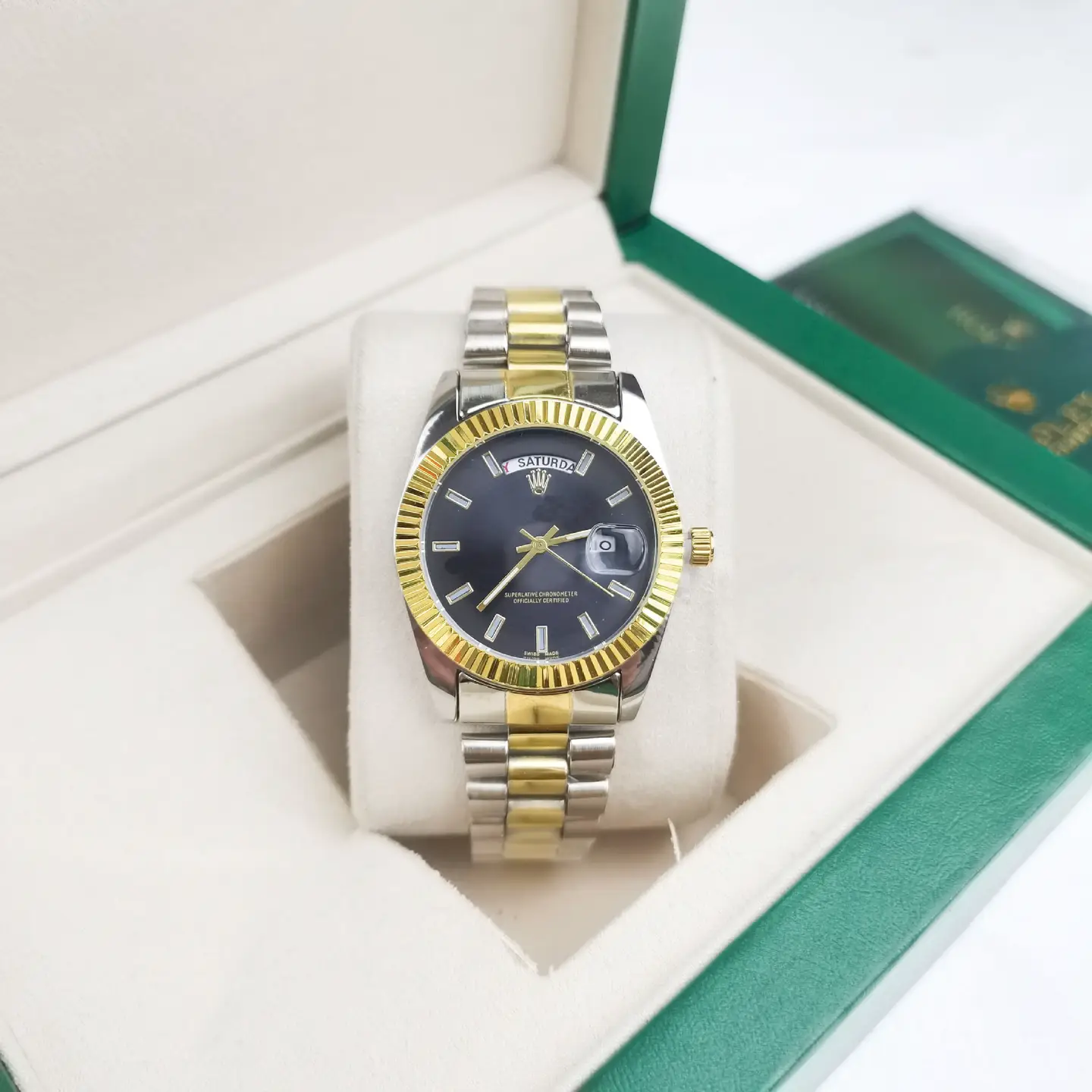 Cross-border Foreign Trade Week Calendar Watch Double Calendar Log Series Women's Steel Band Watch