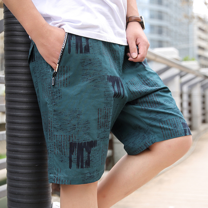 Cross-Border Summer Mid-Pants 5-Point Casual Pants, Loose Outer Wear Beach Pants, Export Shorts, Men's Trendy Pants