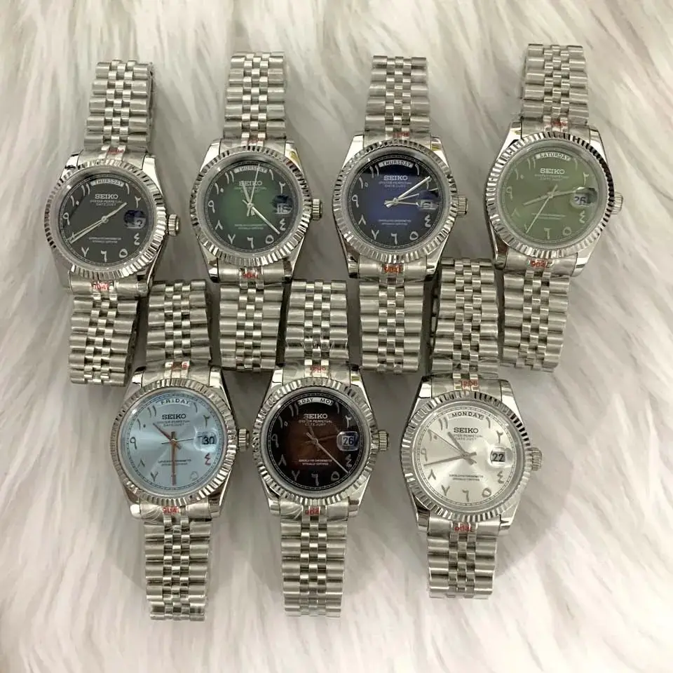 新款手表改装8285全自动机芯41mm316L精钢表壳表带watch