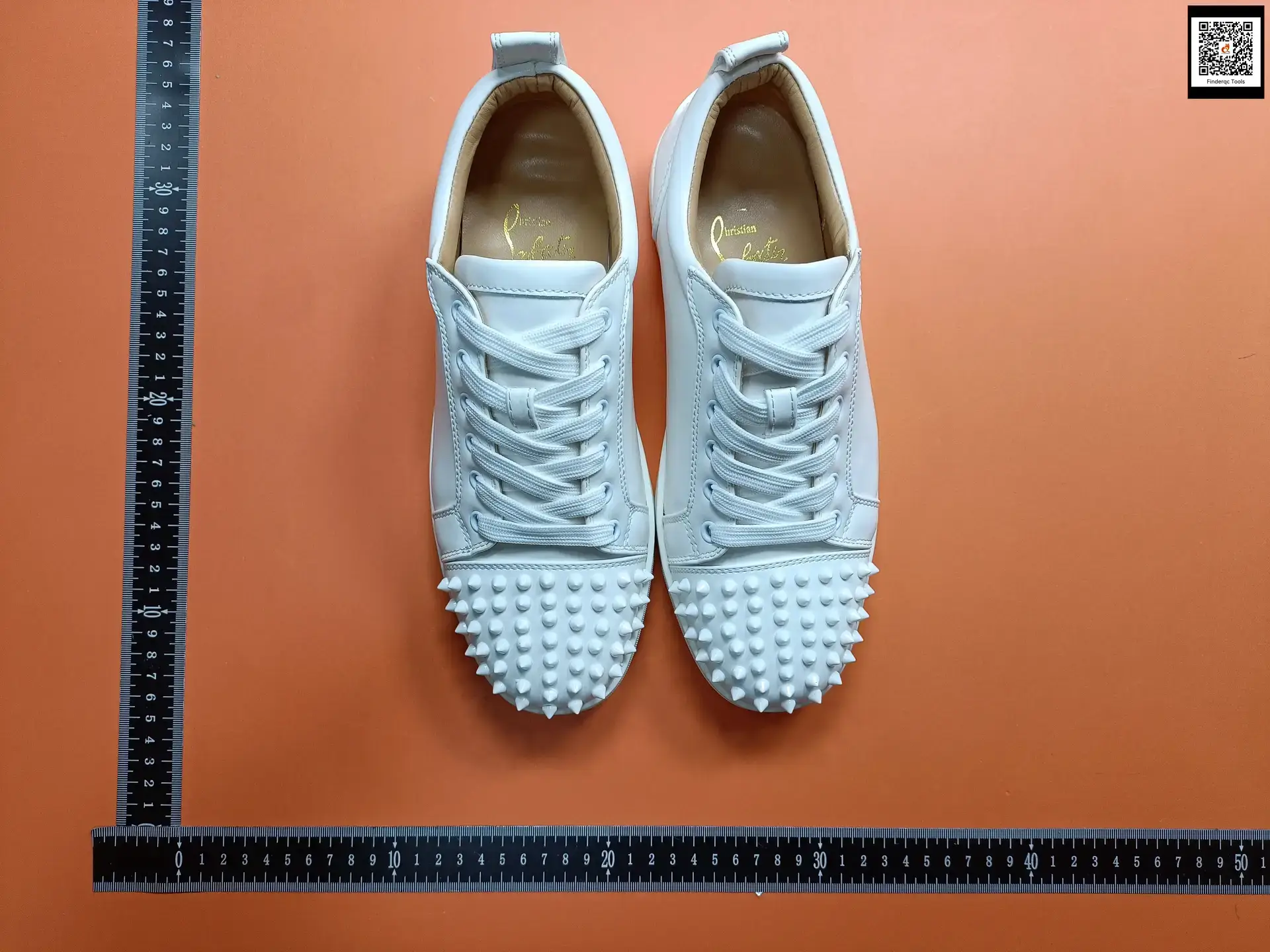Christian Louboutin Spiked Sneakers White