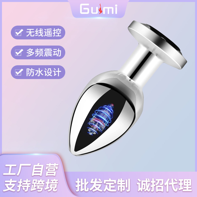 Best Friend Metal Anal Plug Magnetic Charging Powerful  Backcourt Massager Unisex Adult Product Dual-Use