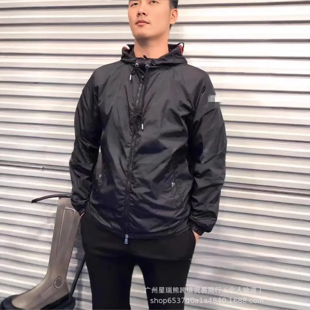 Correct Version of Mengjia Summer Couple Thin Hooded Sun Protection Clothing for Men and Women Breathable Casual Sports Windbreaker Loose Jacket