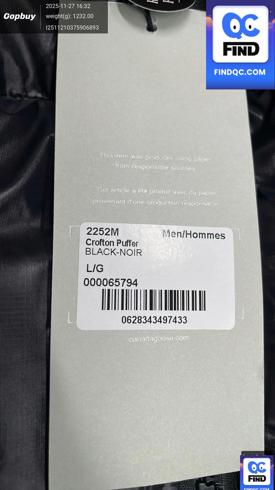 Canada Goose Crofton Puffer QC