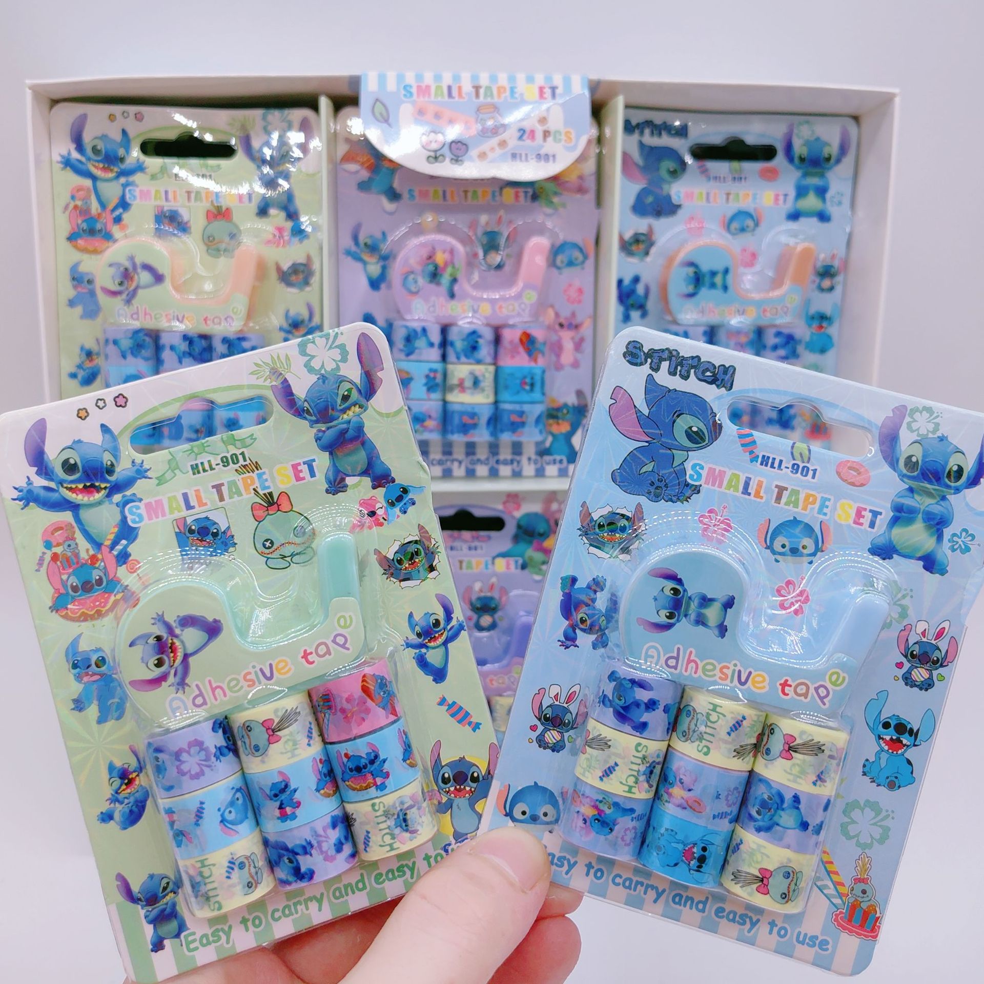 Stitch Tape High-Value Kuromi Capibara 9-Piece Washi Tape Student DIY Tape Journal Set