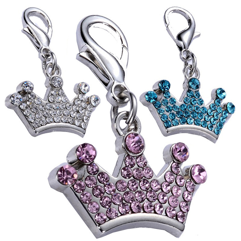 Cross-Border Pet Crown Shape Pendant Dog and Cat Pet Supplies Collar Jewelry Manufacturer Direct Purchase Dog Tag