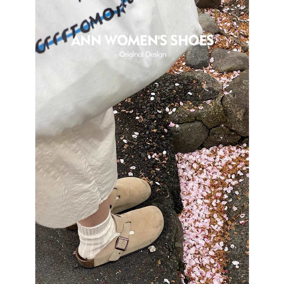 Pure Original Full Genuine Leather Bocken Women's Shoes Cowhide Inner Height Increase Thick Slippers Flat Fishing Bocken Shoes for Women