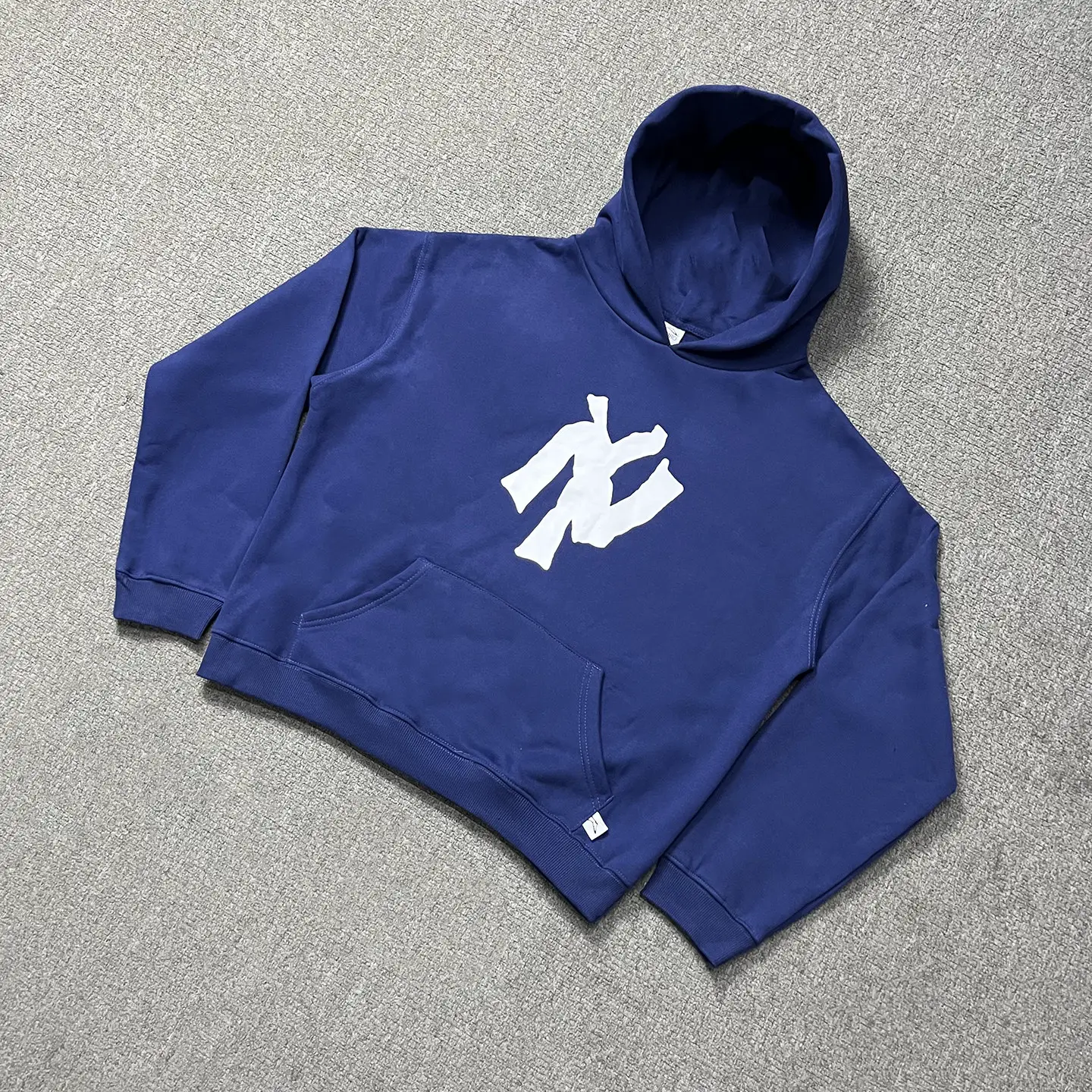 Cross-Border European and American High Street Letter Pattern Printed Unisex Loose Casual Fleece Pullover Hoodie Fashion Sweatshirt Trend
