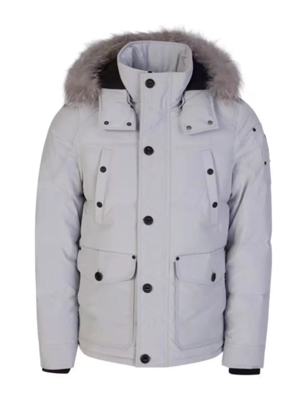 Palm Moose #07 Men's Frost Fur Hooded Down Jacket