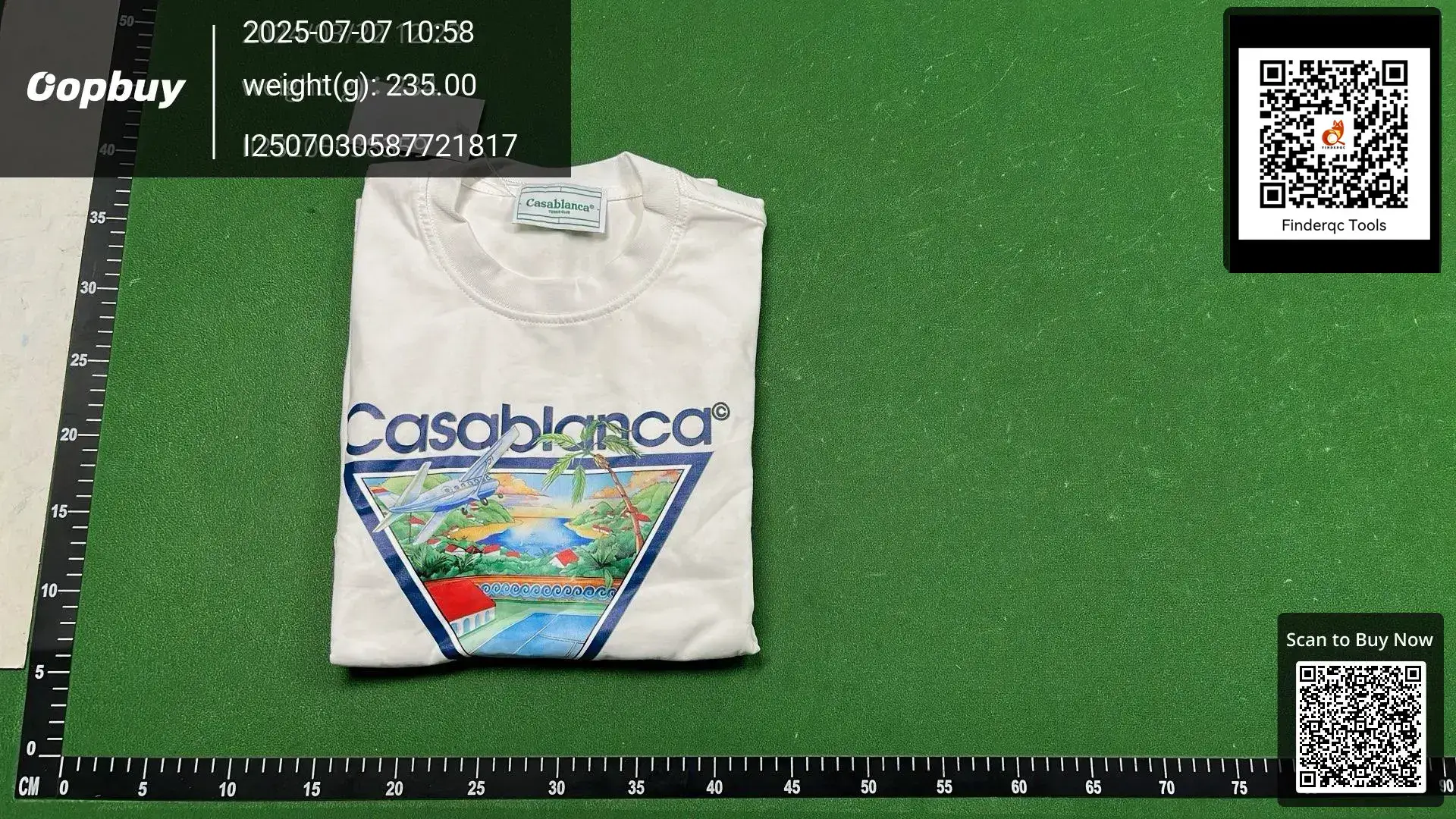 Cross-border Casablanca Summer New Casablanca LOGO Print Men's and Women's Loose Short-sleeved T-shirt Trendy