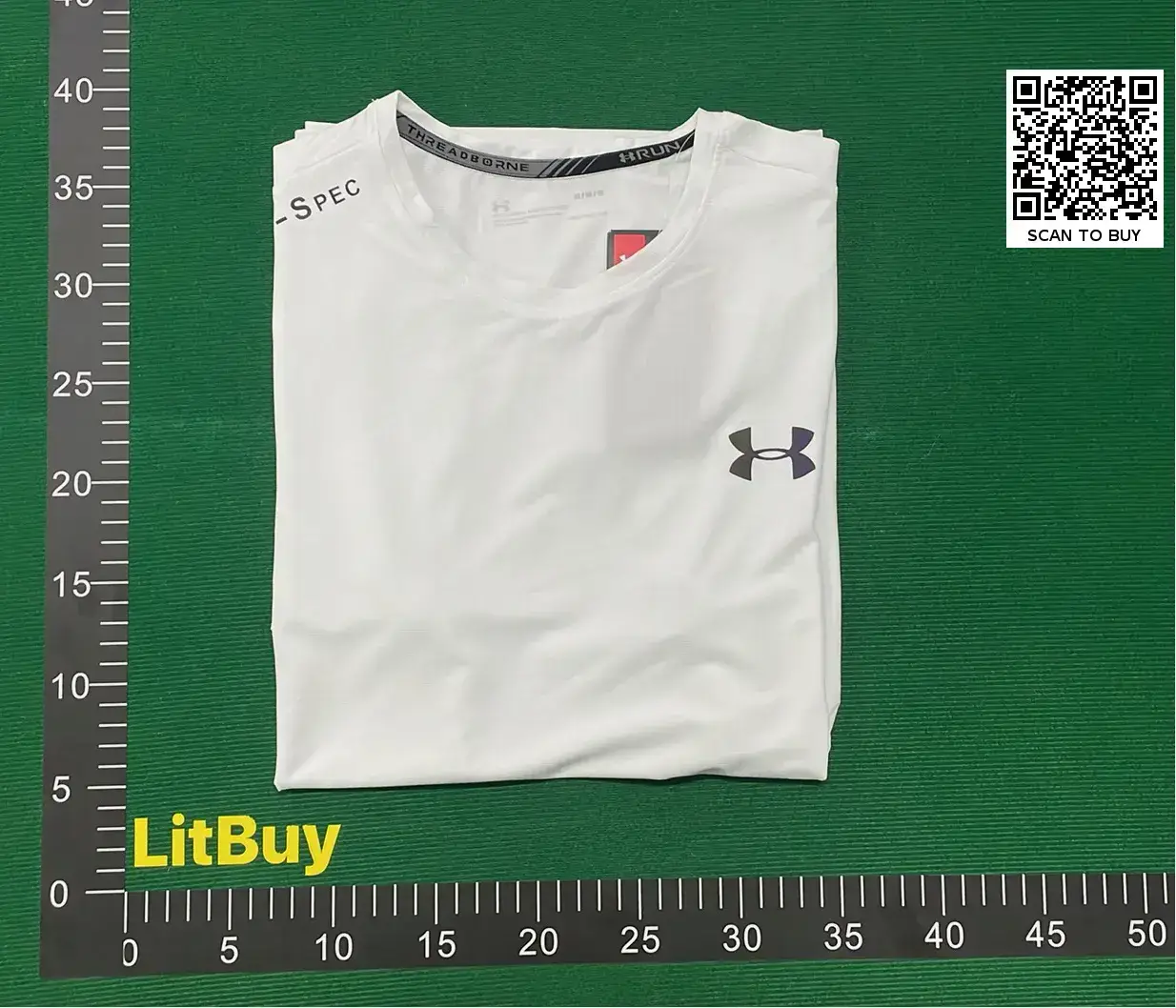 Under Armour Threadborne Run Short Sleeve White