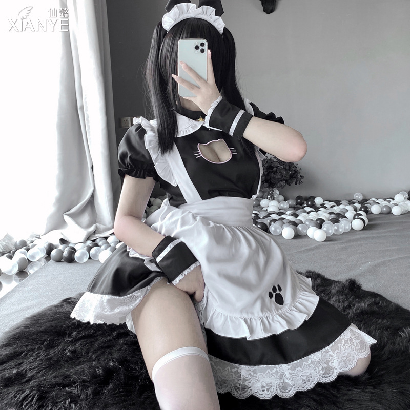 Xian Yi Two-dimensional Cute Cat Girl Maid Japanese Lolita Uniform dress Female cosplay303
