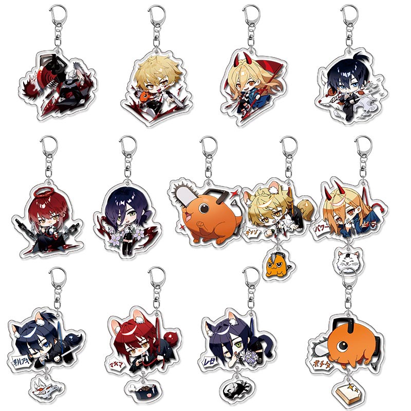 Chainsaw Man Denji Hayakawa Akira Pochita Makima Power Demon Acrylic Keychain Pendant