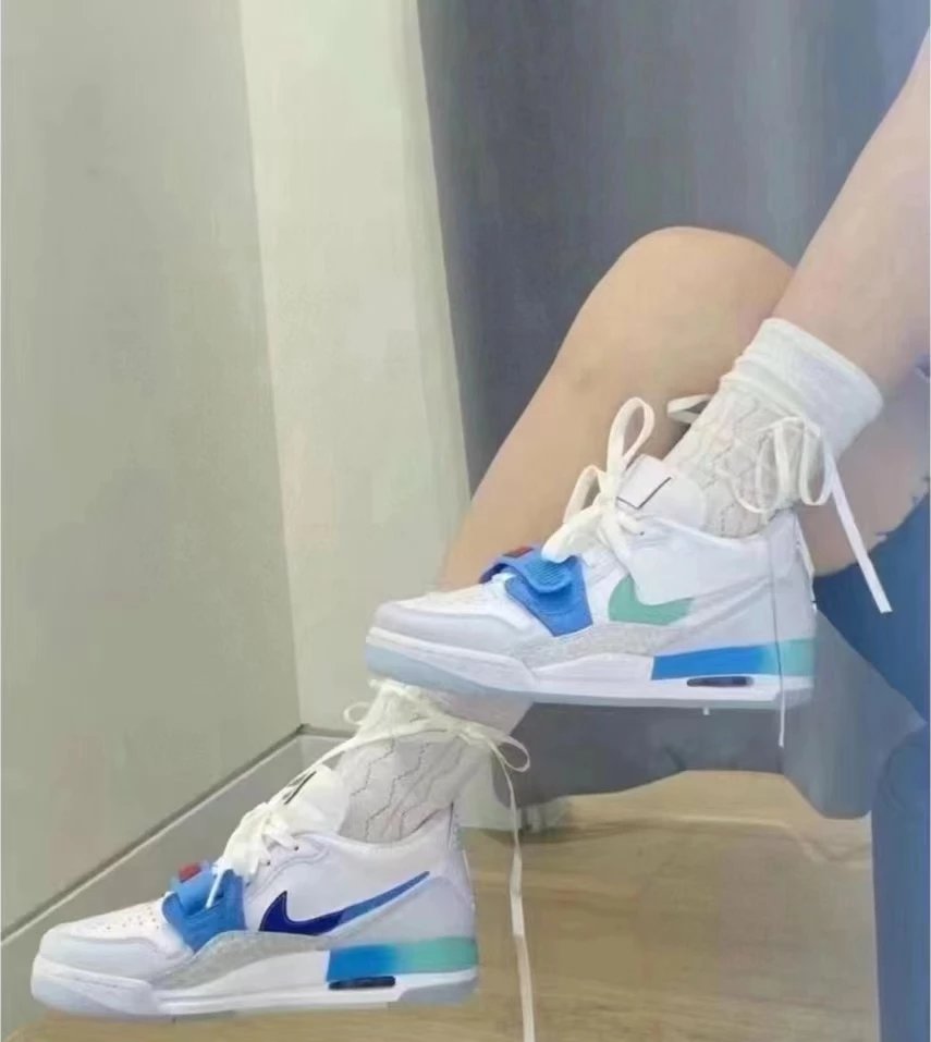 公司级 头层Jordan Legacy 312 Low 减震防滑低帮复古篮球鞋
