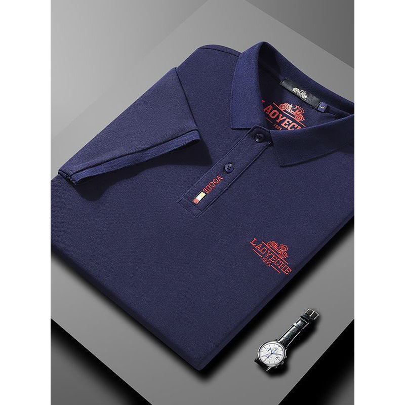 2024 Summer New Youth Men's Polo Shirt Embroidered Fashion Short Sleeve Lar Sports Breathable Half Sleeve T-Shirt