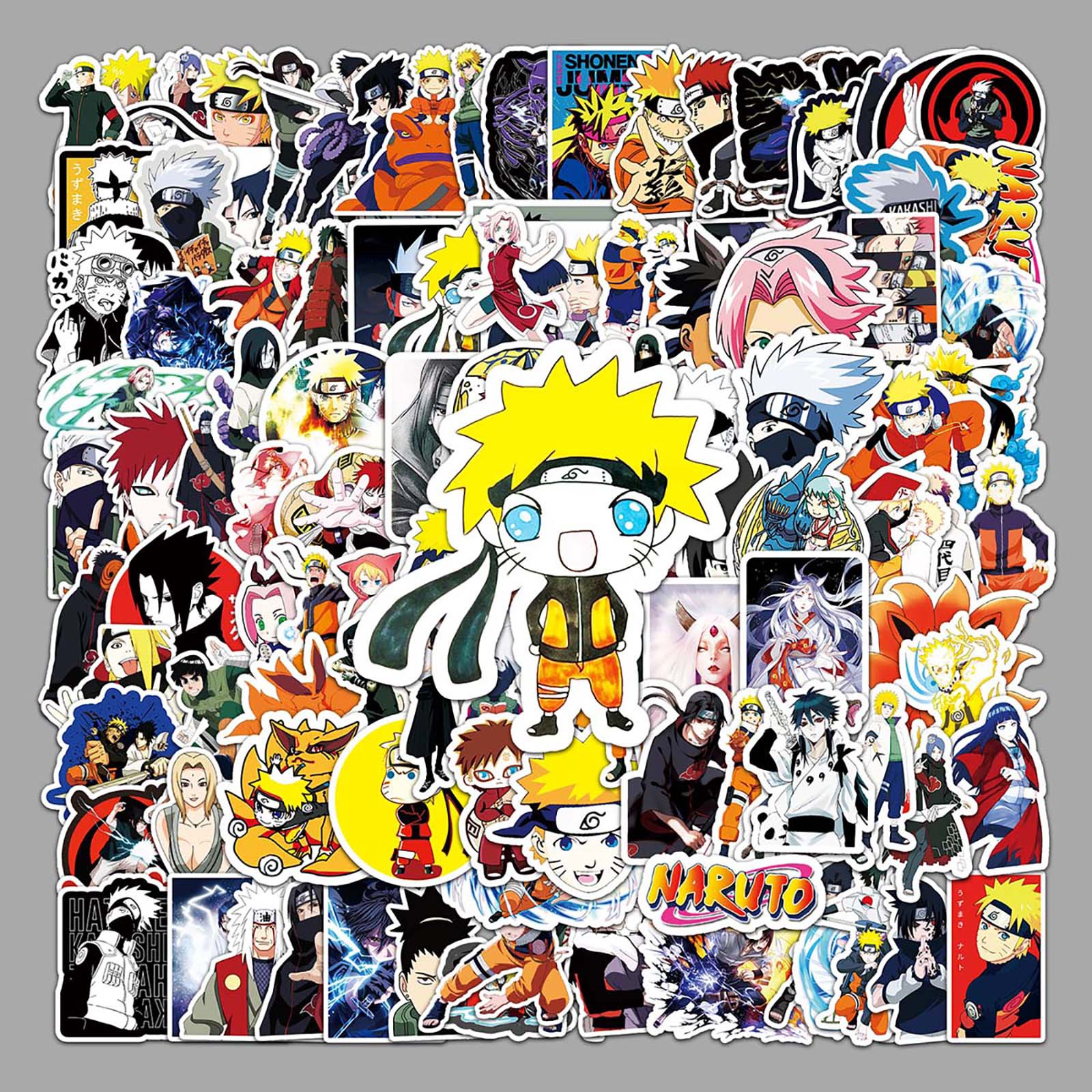115 Naruto Graffiti Personality Cross-border Cartoon Animation DIY Skateboard Water Cup Luggage Sticker Waterproof