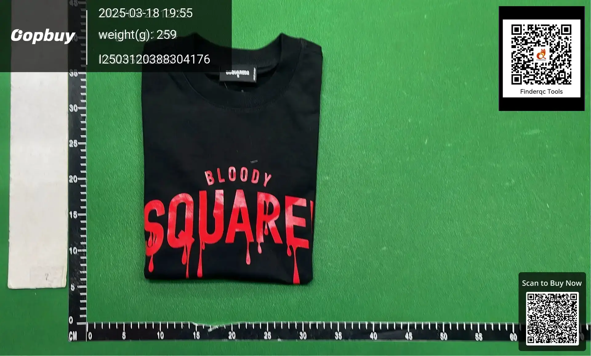 DQ007 Slightly Wide Loose Ink Dropping Letter D2 Short-sleeved T-shirt Cotton Round Neck T Men's Short-sleeved Top Cross-border Half-sleeved T