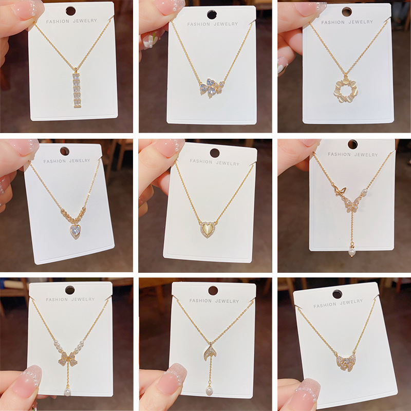 TikTok Popular Korean Fashion Joker Classic recommend 100 Necklace High Feeling Temperament Light Luxury Necklace