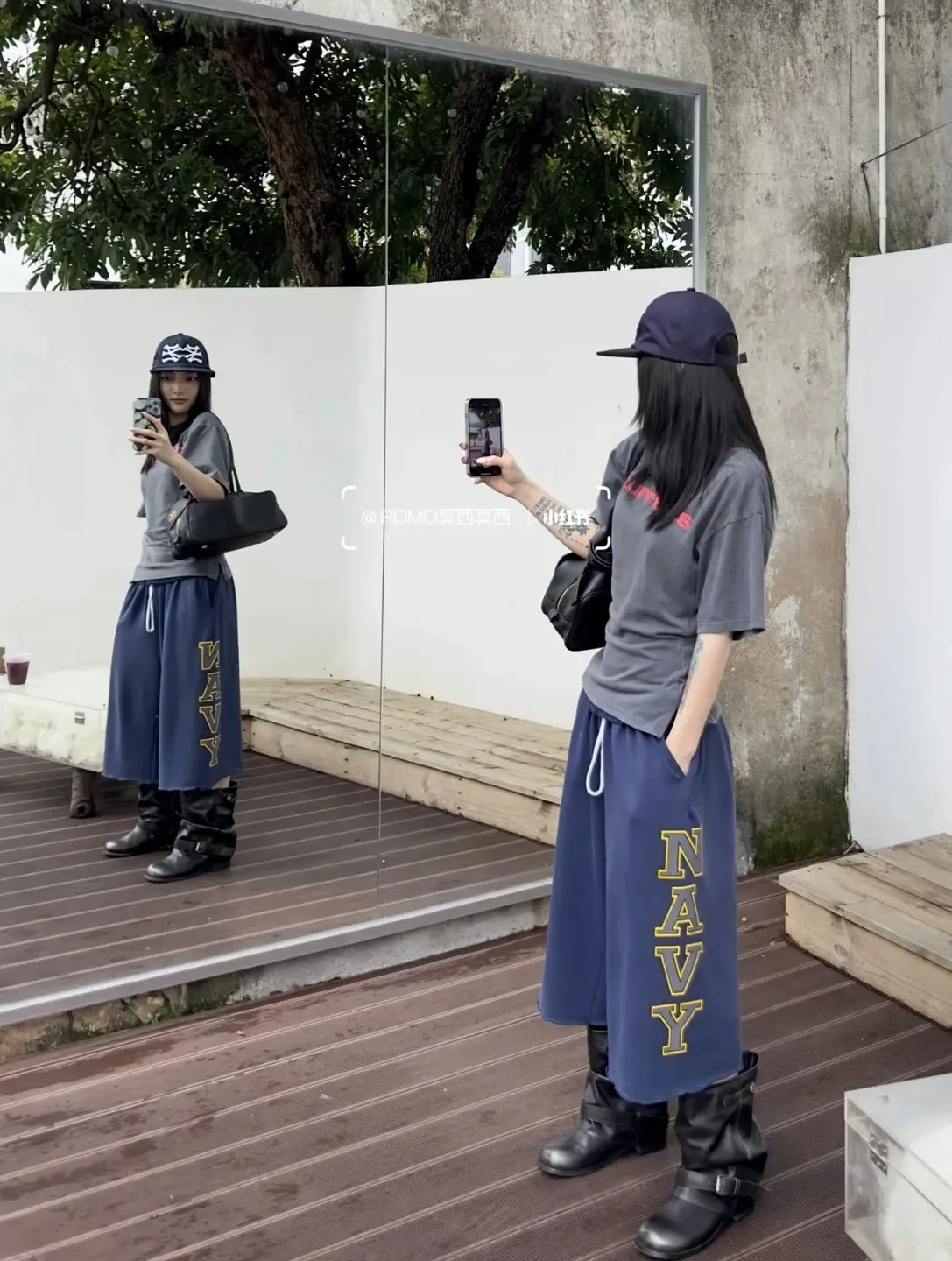 Correct JoshuaJamal 25SS Washing Water Old Letter Hyun-a Men's and Women's Cropped Pants Casual Sweatpants