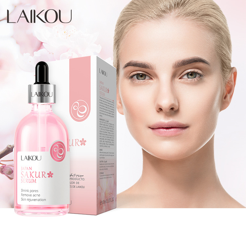 Cross-border Lecco Japan Cherry Blossom Essence 100ml Hydrating and Moisturizing Essence Facial Care Factory Wholesale