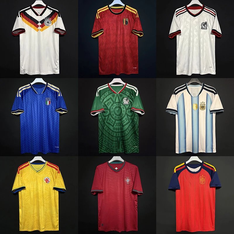 Germany, Italy, Mexico, Argentina, Portugal, Spain, Belgium, Colombia Soccer Jerseys