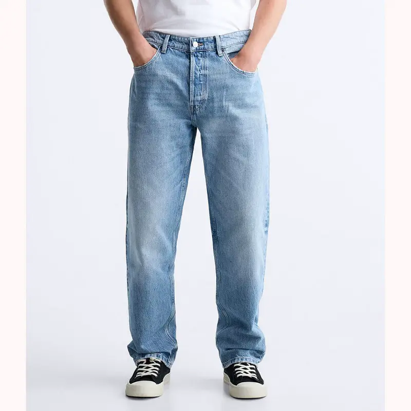 2024 Spring &amp; Fall New arrival menswear blue Retro Straight-leg Casual Denim Loose Easiest for match 8062320 427