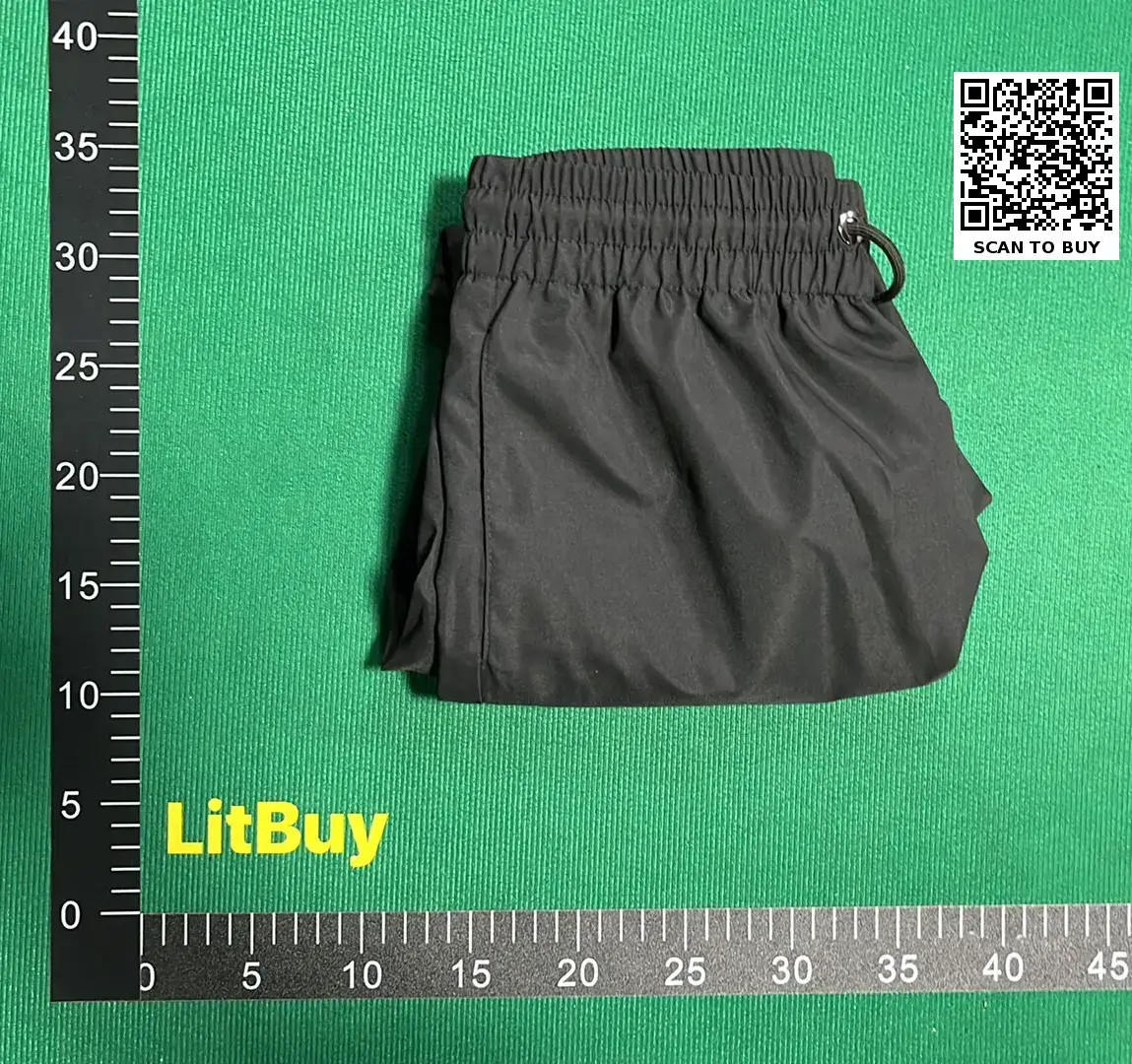 Black athletic shorts