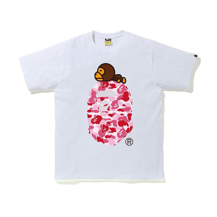 Cross-Border Wholesale Supply of Foreign Trade Trendy Brand Bape Ape Head Shark Short-Sleeved One-Piece Drop-Shipping T-Shirt