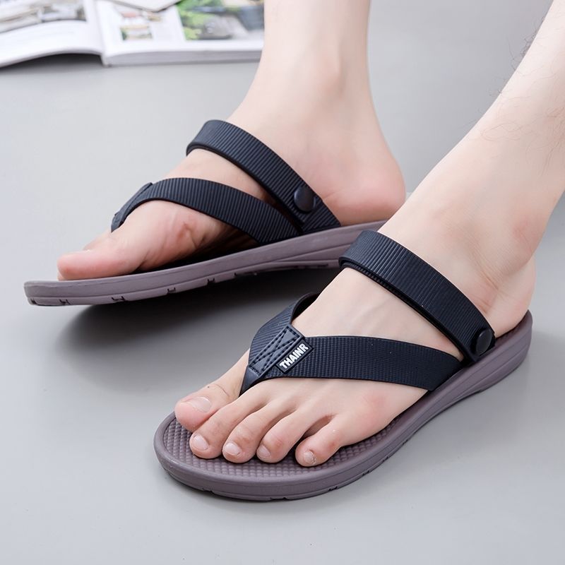 Beijianglang Men's Outer Sandals Summer Thick-Soled New Korean Style Outdoor Vietnamese Beach Shoes Non-Slip and Wear-Resistant Herringbone