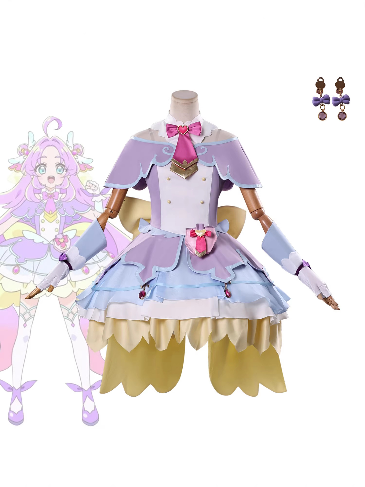 Pretty Cure Cosplay Amane Aina Angel Cosplay Anime Costume for Women