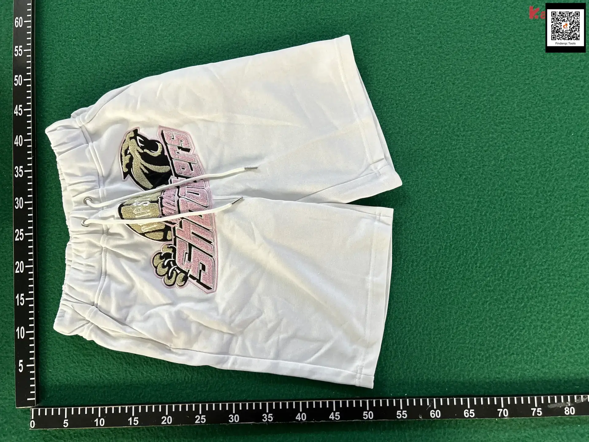 American Style High Street Trapstar White Blue Towel Embroidered Short-sleeved T-shirt Shorts Casual High Street Round Neck Loose suit