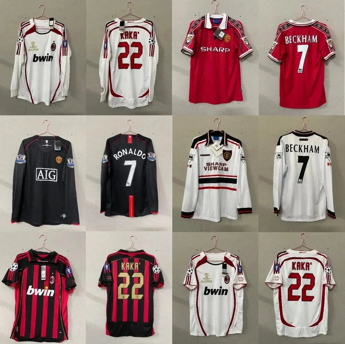 #HA   复古足球服热门款AC/22号卡卡80号Whatsapp：+44 07917991593