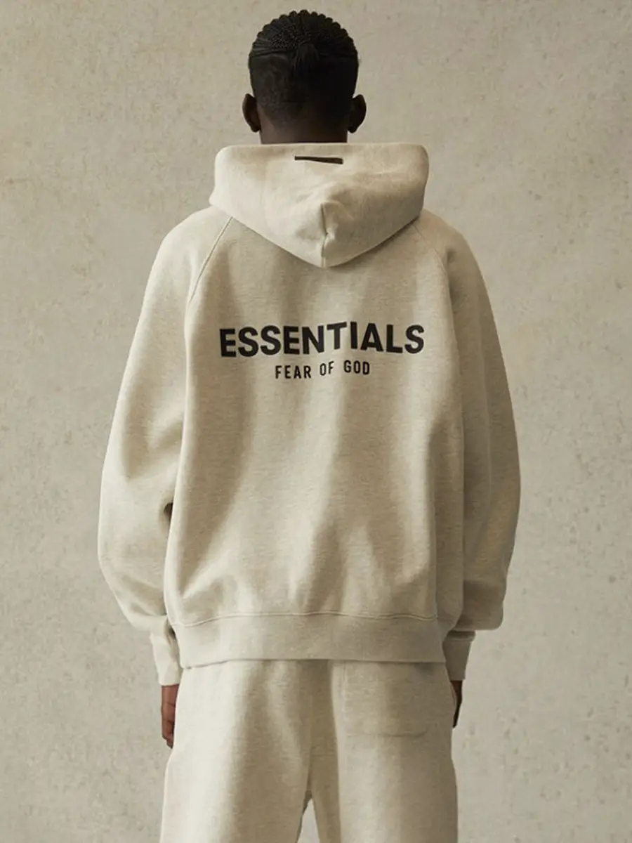 50% off Rim Fog Essentials Sweatshirt Women's Double Line 21 High Street Hoodie Fleece-lined Hooded Sweatshirt Men's Trendy