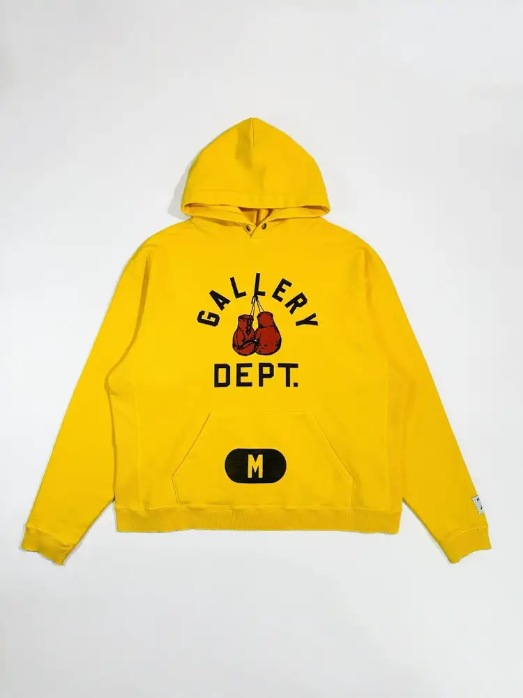 Gallery Dept Boxing Merch Hoodie Blue Boxing Gloves Size Loose Sweatshirt