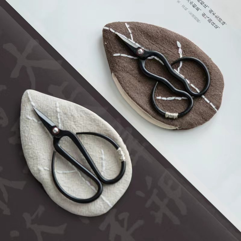 Famous Brand Forged Iron Tea Scissors, Tea Bag Scissors, Tea Scissors, Tea Ceremony Retro Rope-Tied Tea Accessories